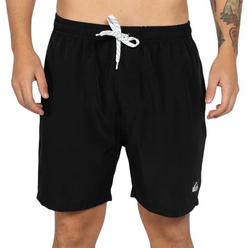 Bermuda Agua Masculina Quiksilver Boardshorts Flat Everyday 19 PRETO-Q492A0078- -1-